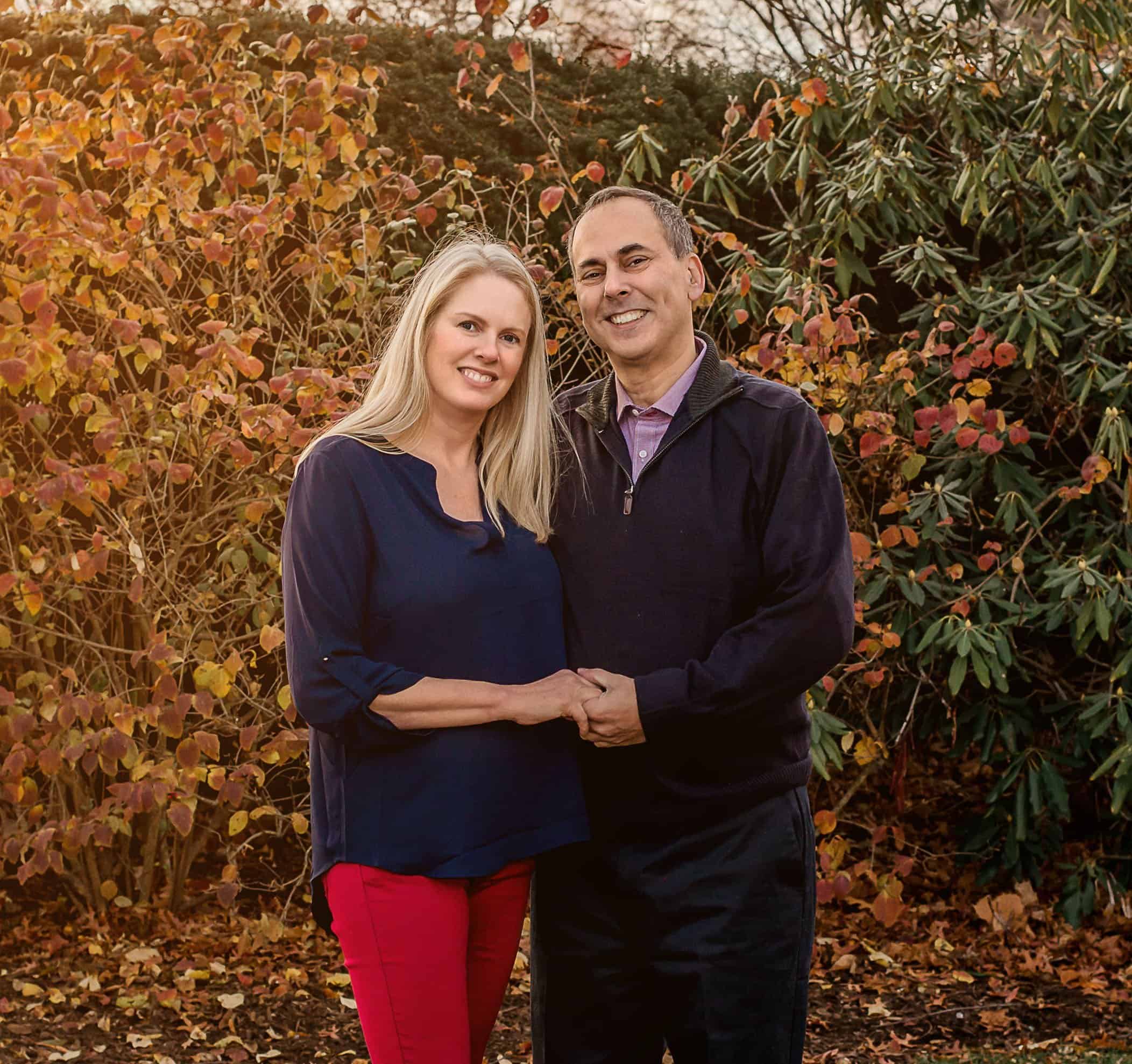 Mom and Dad posing for a photo together