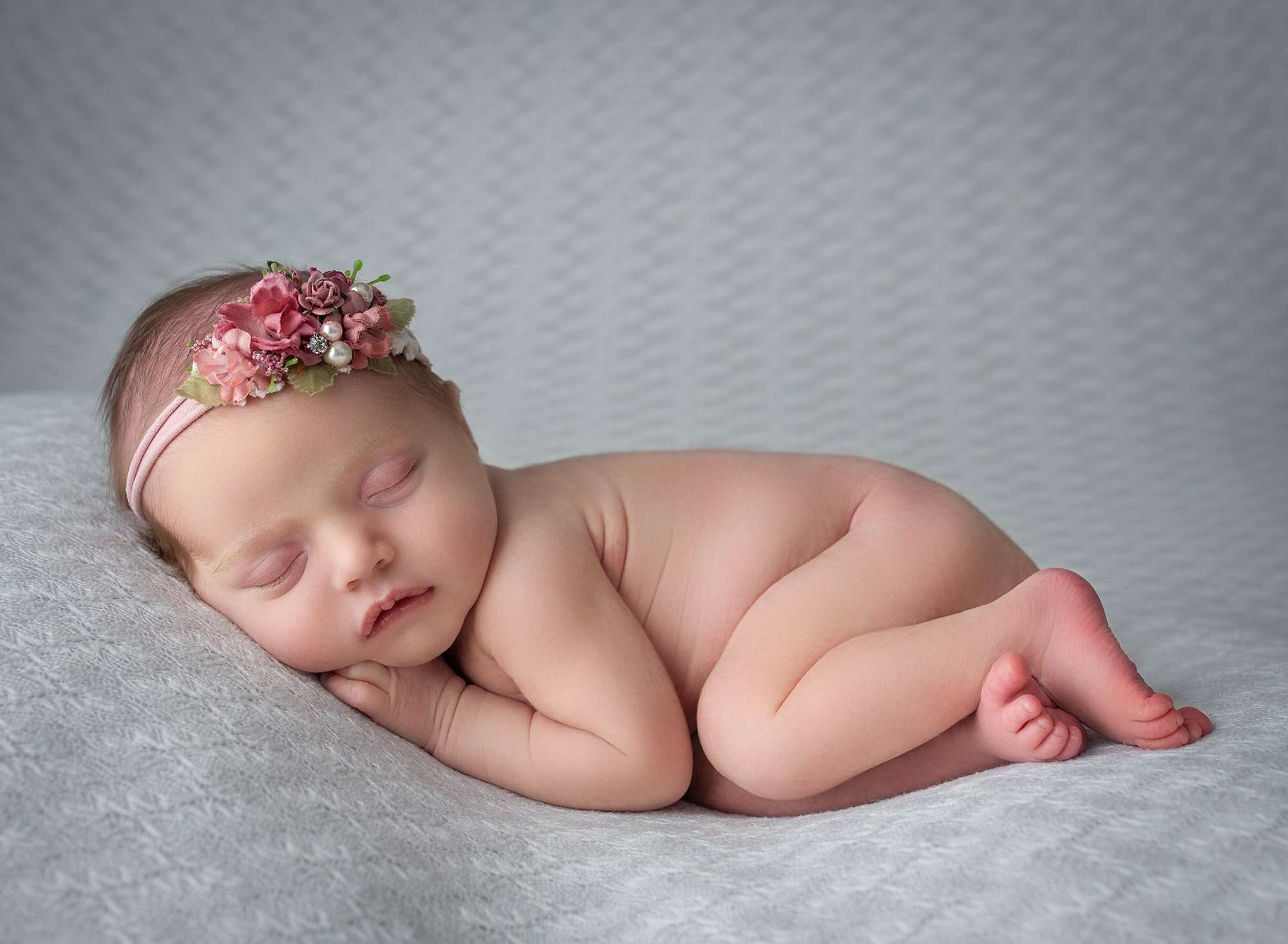 Cream Color Baby Photoshoot