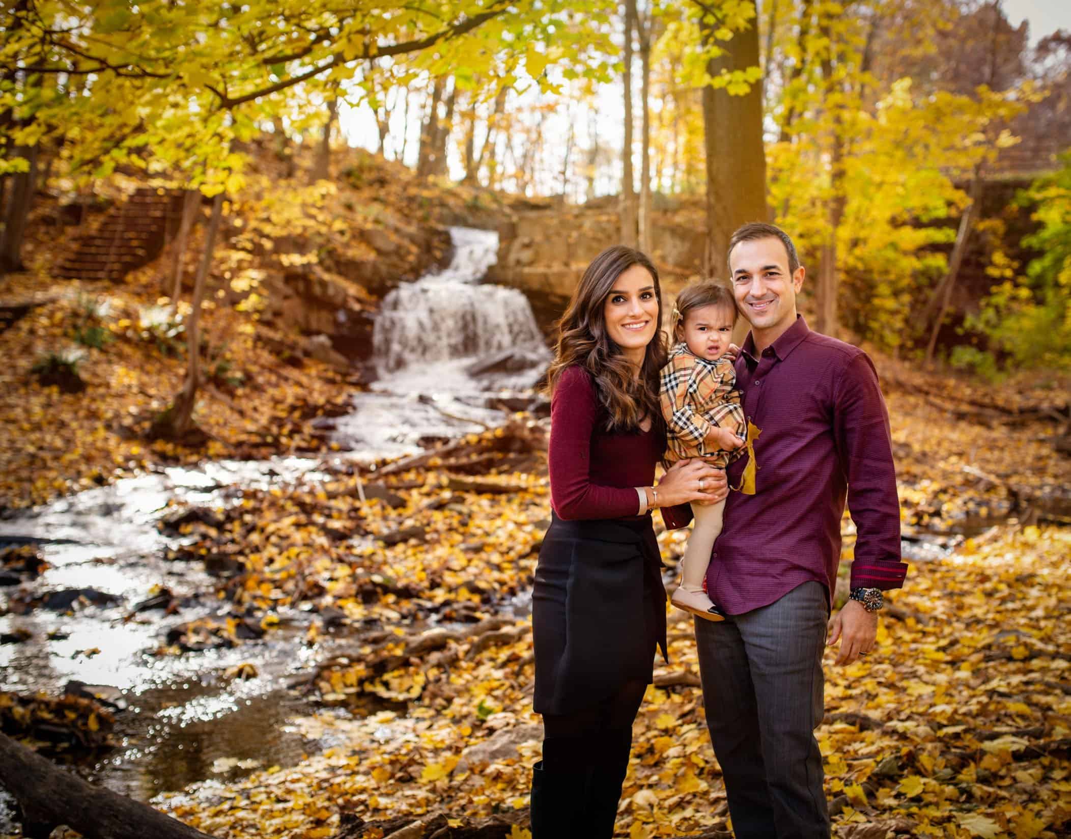 Fall at the Waterfall Family Photoshoot