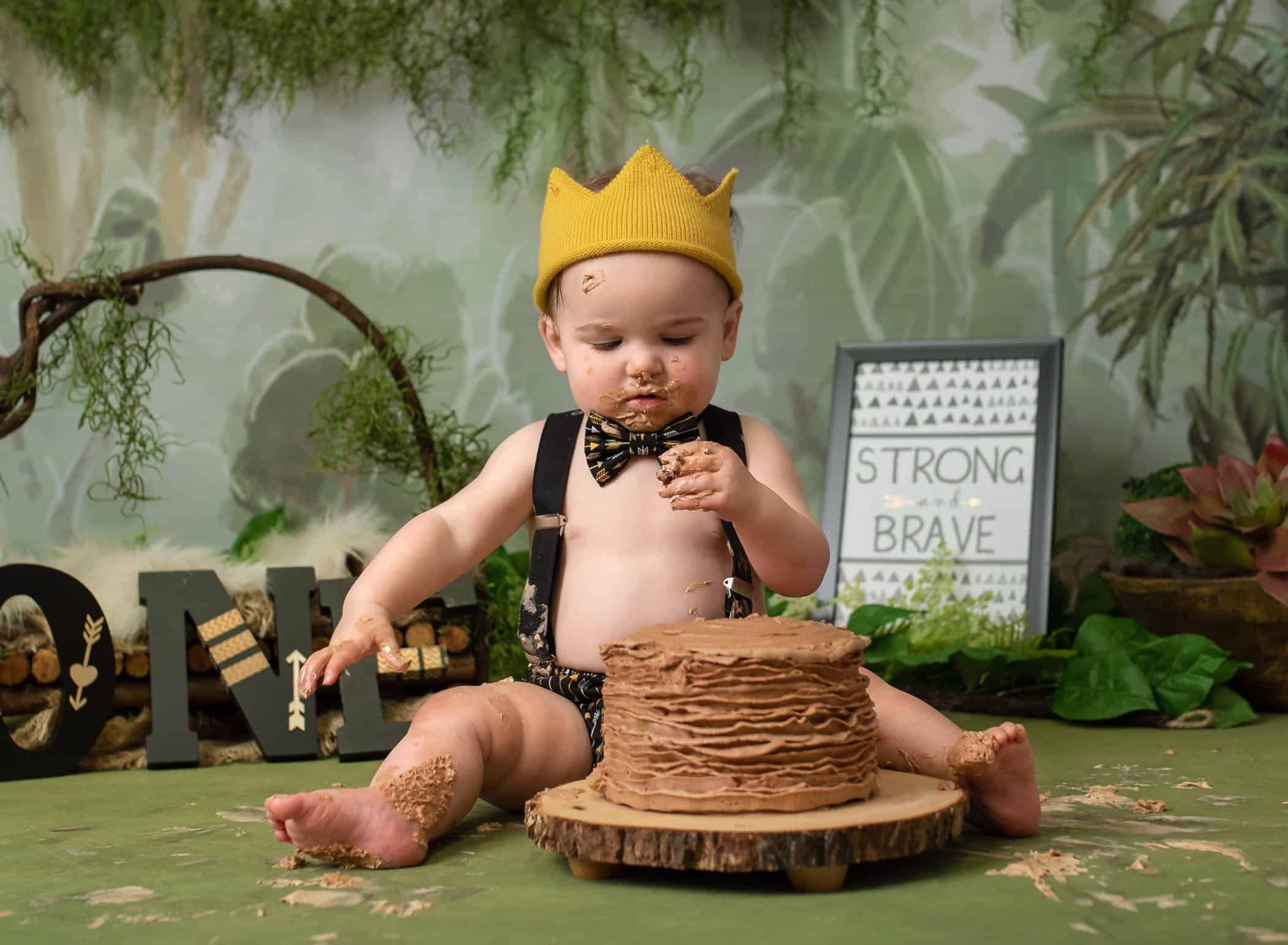 cake smash photography glastonbury ct first birthday photos