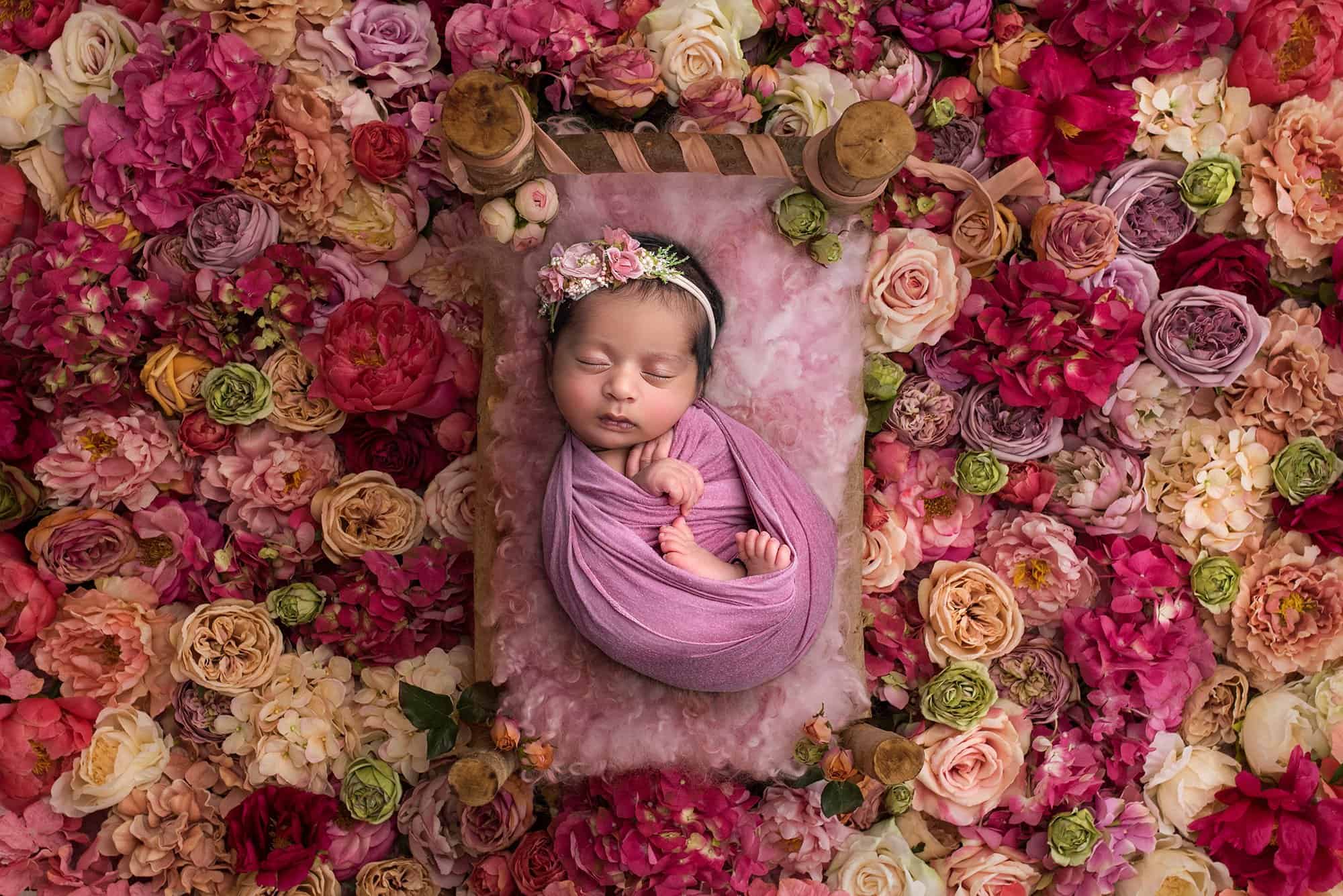 Colorful newborn photos near me